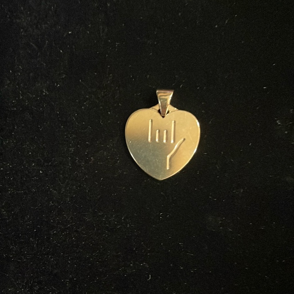 James Avery, 14k, “ I love you”, heart charm, original Avery logo